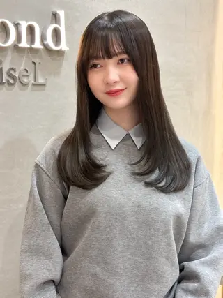 ロング レイヤー/透明感 カラー/nanokaのヘアスタイル