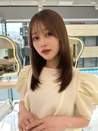 ミディアム 顔周り🇰🇷韓国 レイヤー/いづみ💞のヘアスタイル