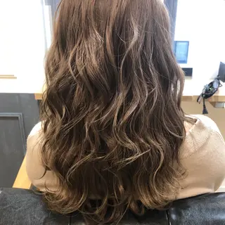 ロング カラー 艶カラー/韓国顔周り 🎀mamiのヘアスタイル