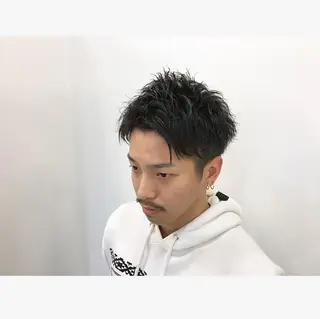 パーマ メンズ 鈴木 翔梧のヘアスタイル