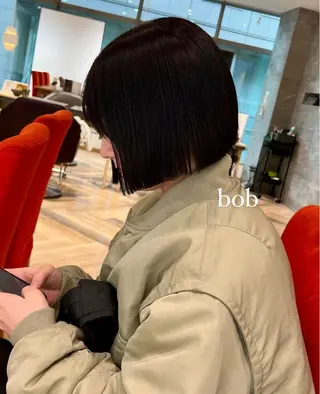 ショート 加納千華 /ボブ/ぱつっとボブのヘアスタイル