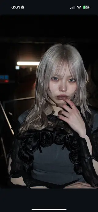 ロング カラー デザインカラー/ハイ トーン/konomiのヘアスタイル