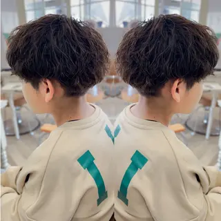 ショート パーマ メンズ 塚本 メンズ特化‼️のヘアスタイル