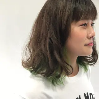 ミディアム 長谷川 誠志のヘアスタイル