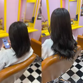 ミディアム チビ編み込みエクステ どぅ〜す/YUIのヘアスタイル