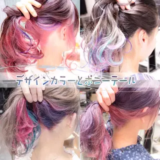 カラー ヘアアレンジ Re:ta Hair 飯田淳平のヘアスタイル