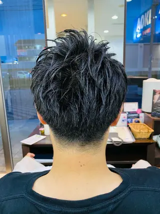 ショート カラー メンズ 阿久津 泰幸のヘアスタイル