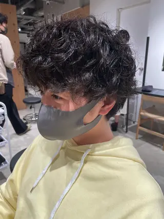 ショート カラー パーマ ヘアアレンジ メンズ パーソナルカラー合わ せたカラー🤍なつみのヘアスタイル