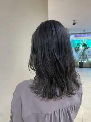 セミロング カラー ヘアアレンジ 【Sweep】おじま のぞみのヘアスタイル