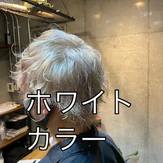 カラー 透明感ブリーチ ハイトーンウエダのヘアスタイル