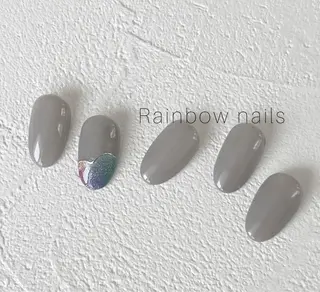 ネイル Rainbow nailsくろちゃんのネイルデザイン