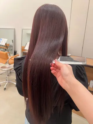 ロング カラー KEYMAN MEGUMIのヘアスタイル