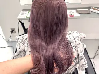 セミロング カラー ピンクベージュ/新潟 万代/高橋桃葉🍑のヘアスタイル