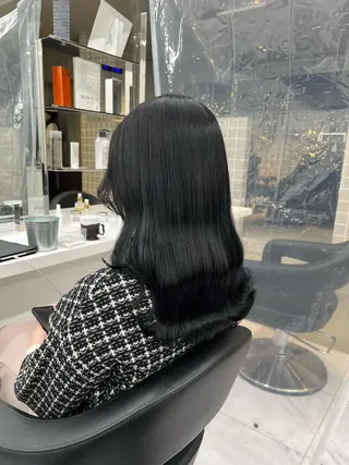 セミロング パーマ ヘアアレンジ メンズ マツエク・マツパ アイブロウ 韓国風ベージュ🤎 赤みなし🌿横浜🤎のヘアスタイル