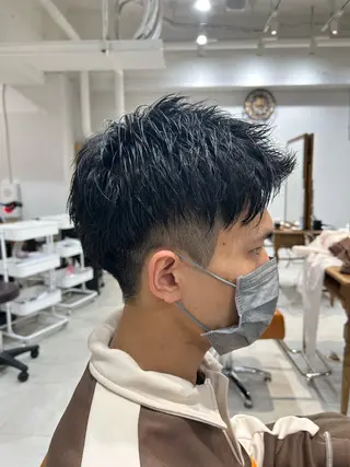 ショート メンズ 山﨑 燦人のヘアスタイル