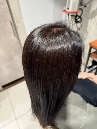 カラー 艶カラー 梨菜💜のヘアスタイル