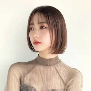 ショート グレージュ/レイヤー ふうか　渋谷のヘアスタイル