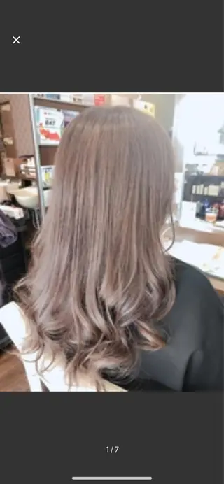 セミロング カラー 安井 友紀子のヘアスタイル