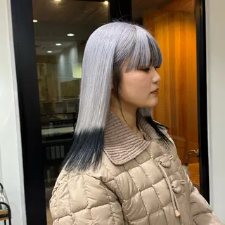 カラー ブリーチカラー よねだまことのヘアスタイル