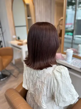 ミディアム yui🥀/ボブ /ブリーチなしカラーのヘアスタイル