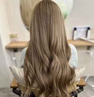 ロング カラー サラツヤ縮毛矯正✨ モデル募集（藤野）のヘアスタイル