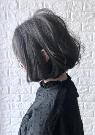 ショート カラー 縮毛矯正/髪質改善 主税巧一のヘアスタイル