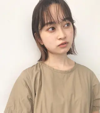 ミディアム カラー 下北沢 soiのヘアスタイル