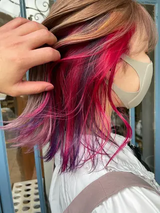 ショート ブリーチ毛矯正.髪質 改善.髪にドラマをのヘアスタイル