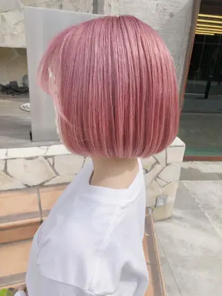 ショート カラー ヘアアレンジ メンズ キッズ 💟Chloe原宿店 🩶ハイトーンのヘアスタイル