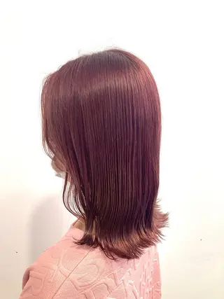 ミディアム MiRI💜地毛級 エクステ✖似合わせ技のヘアスタイル