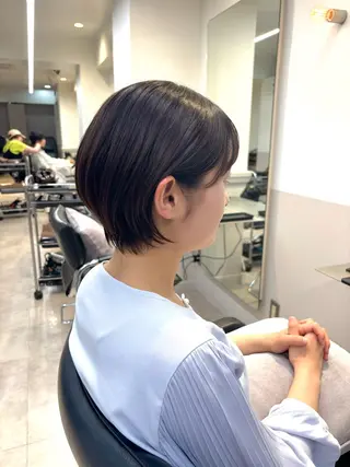 ショート 🎀暖色カラー／ボブ 🎀MOMONAのヘアスタイル