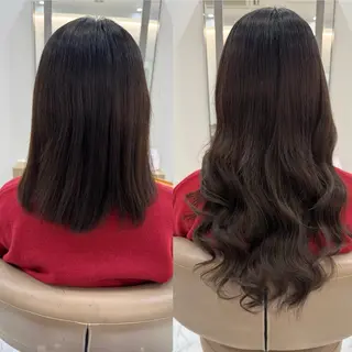 ロング 濱川響太レディース カットモデルのヘアスタイル