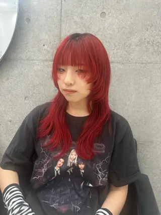 セミロング カラー @kyoniyy KYONIのヘアスタイル