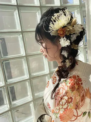 セミロング ヘアアレンジ arrow🖤 もえみのヘアスタイル