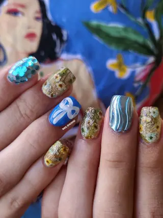 ネイル 3dパーツ/流行り 👧shushu❤️のネイルデザイン