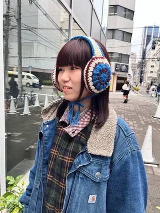 セミロング カラー ショート/パーマ/ カラー/FUKOのヘアスタイル