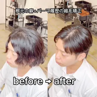 パーマ メンズ 🌈モリグチ ケイスケ🦄のヘアスタイル