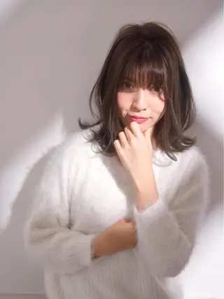 ミディアム カラー パーマ 【髪質改善師】 鈴木伸之介のヘアスタイル