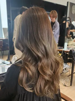 セミロング Nanako。/韓国 ヘア/顔周りカットのヘアスタイル