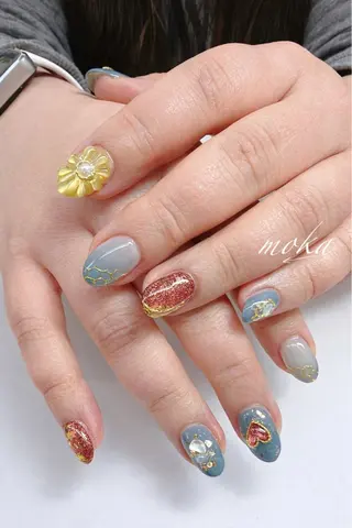 ネイル 胡蝶蘭レディースサロ ンNailMOKAのネイルデザイン