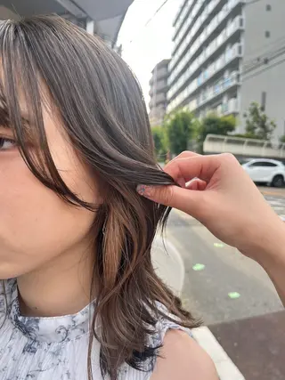 ミディアム カラー 天王寺美容室/カット モデル募集/miiaのヘアスタイル