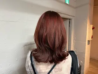 ミディアム tokute 中野真咲🐺のヘアスタイル