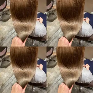 セミロング カラー ヘアアレンジ 💎韓国レイヤー ×エクステゆうま💎のヘアスタイル