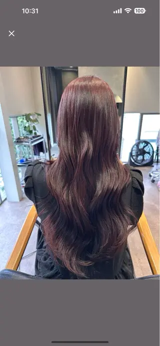 ロング カラー 韓国風/オシャレ /縮毛矯正/滝口琴未のヘアスタイル