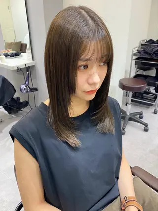 ロング カラー 艶髪/縮毛矯正/ Core mikuaのヘアスタイル