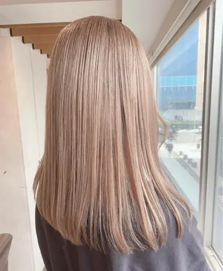 セミロング カラー 🌿earth亀有店 【緑髪のノブ】🌿のヘアスタイル