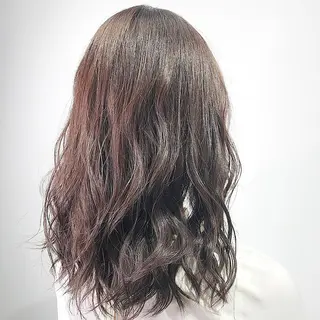 セミロング カラー 髪質改善/縮毛矯正 レイヤー/松川匠のヘアスタイル