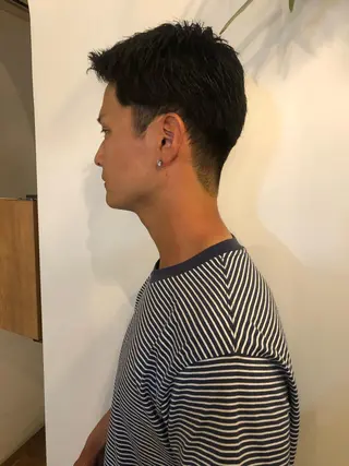 ショート メンズ ケアブリーチ/ボブ/ honoのヘアスタイル