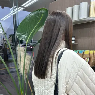 ロング ダブルカラー/韓国 ヘア/さわのあかねのヘアスタイル