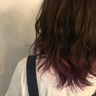 セミロング カラー 山下 直人のヘアスタイル